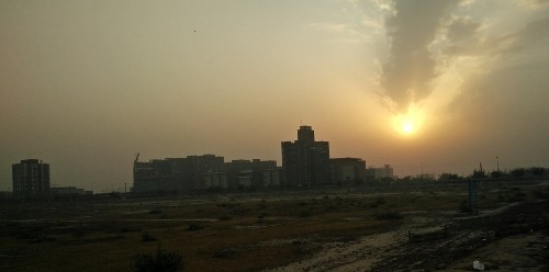 Ashoka University at 6 AM. Clicked on 18–05–2017.